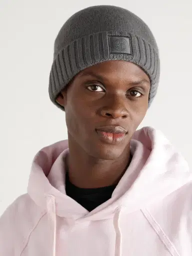 Stone Island STONE ISLAND GHOST Logo-Appliquéd Cashmere Beanie - Men | Thumbnail 2 Stone Island STONE ISLAND GHOST Logo-Appliquéd Cashmere Beanie - Men | Thumbnail 2