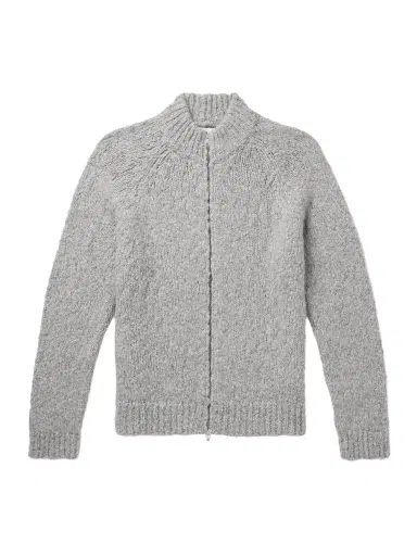 MR P. Alpaca-Blend Bouclé Zip-Up Cardigan - Men | Thumbnail 1 MR P. Alpaca-Blend Bouclé Zip-Up Cardigan - Men | Thumbnail 1