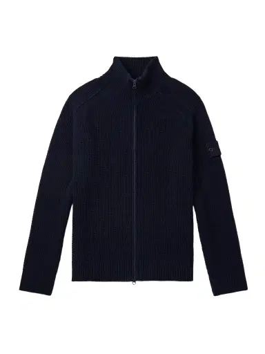 Stone Island STONE ISLAND GHOST Waffle-Knit Virgin Wool Zip-Up Cardigan - Men | Thumbnail 1 Stone Island STONE ISLAND GHOST Waffle-Knit Virgin Wool Zip-Up Cardigan - Men | Thumbnail 1