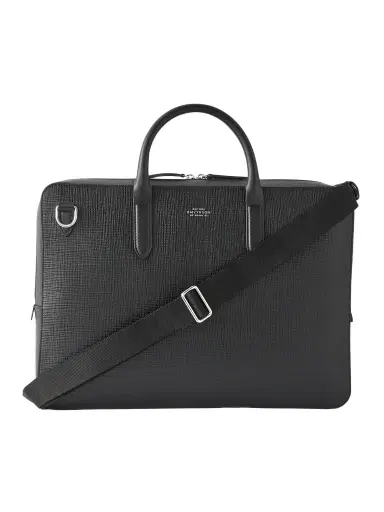 Smythson Panama Cross-Grain Leather Briefcase - Men | Thumbnail 1 Smythson Panama Cross-Grain Leather Briefcase - Men | Thumbnail 1