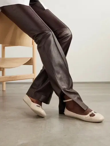 Chloé Misty Laser-cut Leather Ballet Flats | Thumbnail 2 Chloé Misty Laser-cut Leather Ballet Flats | Thumbnail 2