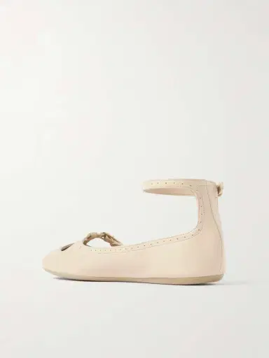 Chloé Misty Laser-cut Leather Ballet Flats | Thumbnail 3 Chloé Misty Laser-cut Leather Ballet Flats | Thumbnail 3