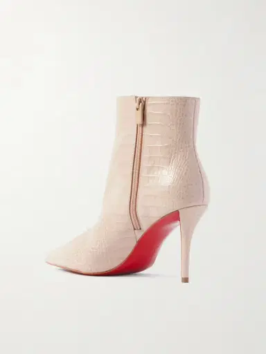 Christian Louboutin Miss Z 80 Croc-effect Leather Ankle Boots | Thumbnail 3 Christian Louboutin Miss Z 80 Croc-effect Leather Ankle Boots | Thumbnail 3