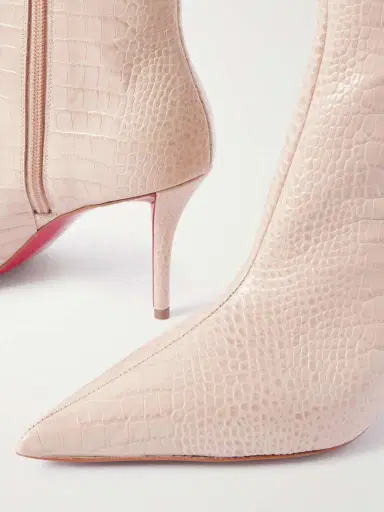 Christian Louboutin Miss Z 80 Croc-effect Leather Ankle Boots | Thumbnail 4 Christian Louboutin Miss Z 80 Croc-effect Leather Ankle Boots | Thumbnail 4