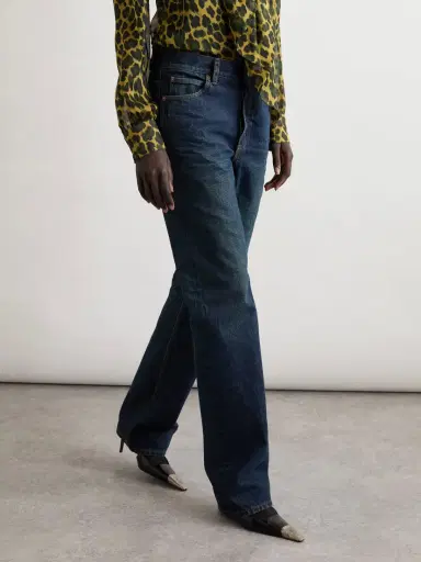 Saint Laurent Nico Mid-rise Straight-leg Jeans | Thumbnail 3 Saint Laurent Nico Mid-rise Straight-leg Jeans | Thumbnail 3