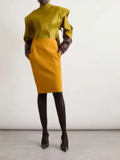 Saint Laurent Grain De Poudre Skirt | Thumbnail 2 Saint Laurent Grain De Poudre Skirt | Thumbnail 2