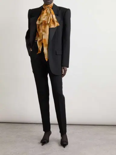 Saint Laurent Pussy-bow Floral-print Silk-mousseline Blouse | Thumbnail 2 Saint Laurent Pussy-bow Floral-print Silk-mousseline Blouse | Thumbnail 2