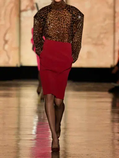 Saint Laurent Grain De Poudre Skirt | Thumbnail 4 Saint Laurent Grain De Poudre Skirt | Thumbnail 4