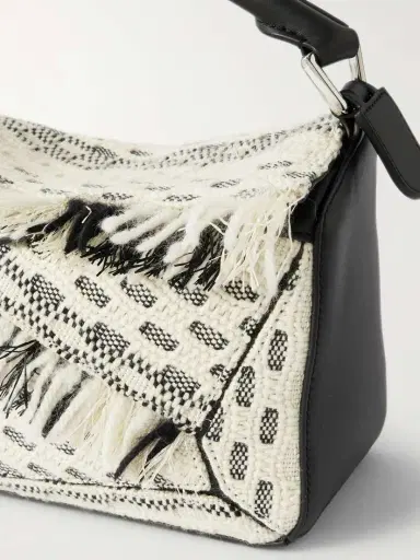 Loewe + Anni Albers Puzzle Small Leather And Fringed Jacquard Shoulder Bag | Thumbnail 4 Loewe + Anni Albers Puzzle Small Leather And Fringed Jacquard Shoulder Bag | Thumbnail 4