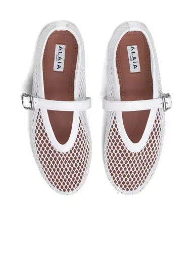 Alaïa Fishnet Ballet Flats | Thumbnail 3 Alaïa Fishnet Ballet Flats | Thumbnail 3