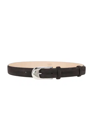 KHAITE Dome 25mm Suede Belt | Thumbnail 1 KHAITE Dome 25mm Suede Belt | Thumbnail 1