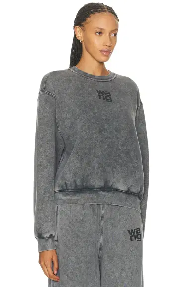 Alexander Wang Essential Terry Crew Sweatshirt | Thumbnail 2 Alexander Wang Essential Terry Crew Sweatshirt | Thumbnail 2