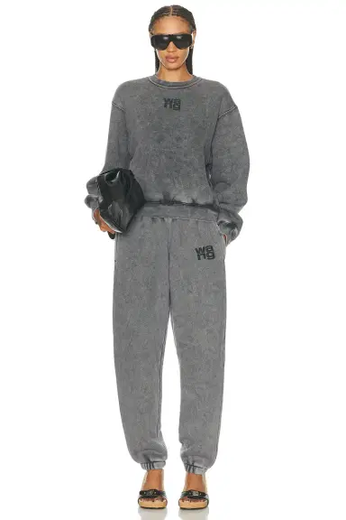 Alexander Wang Essential Terry Crew Sweatshirt | Thumbnail 4 Alexander Wang Essential Terry Crew Sweatshirt | Thumbnail 4