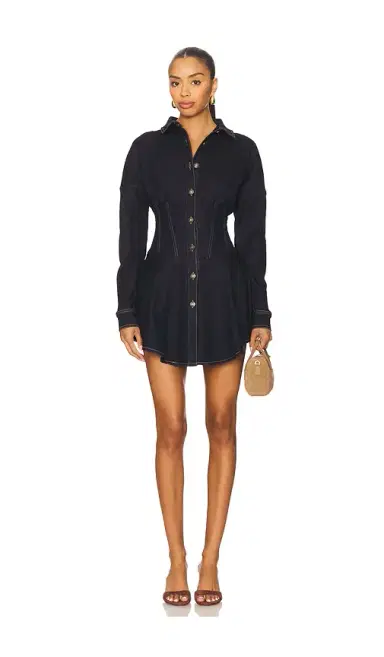OW Collection Ella Denim Shirt Dress | Thumbnail 1 OW Collection Ella Denim Shirt Dress | Thumbnail 1