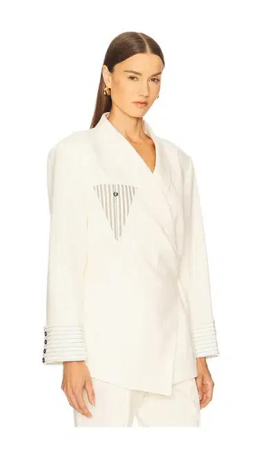Yellow The Label Novela Linen Blazer | Thumbnail 2 Yellow The Label Novela Linen Blazer | Thumbnail 2