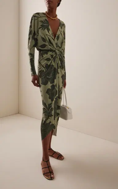 ANDRES OTALORA Nuestro Presente Jersey Midi Dress | Thumbnail 2 ANDRES OTALORA Nuestro Presente Jersey Midi Dress | Thumbnail 2