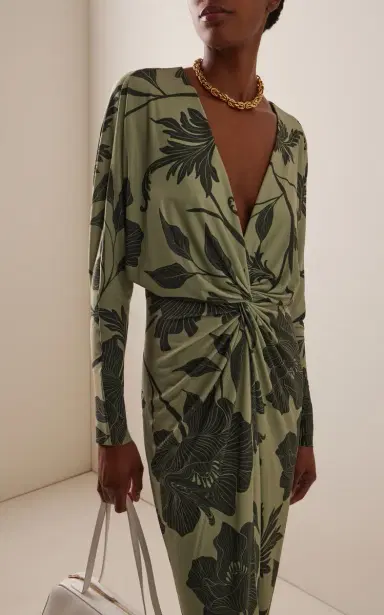 ANDRES OTALORA Nuestro Presente Jersey Midi Dress | Thumbnail 3 ANDRES OTALORA Nuestro Presente Jersey Midi Dress | Thumbnail 3