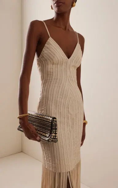 Andres Otalora Marea Lenta Fringed Maxi Dress | Thumbnail 3 Andres Otalora Marea Lenta Fringed Maxi Dress | Thumbnail 3