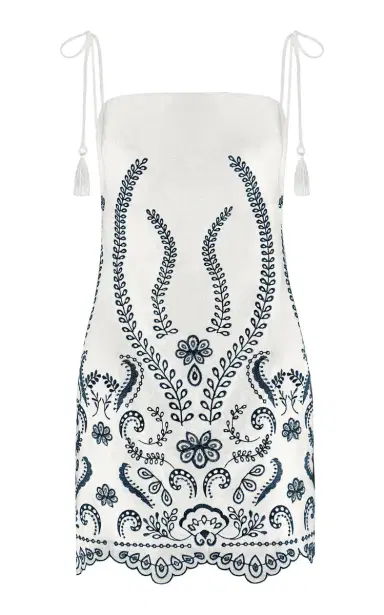ANDRES OTALORA Exclusive Luz Nace Embroidered Linen Mini Dress | Thumbnail 7 ANDRES OTALORA Exclusive Luz Nace Embroidered Linen Mini Dress | Thumbnail 7