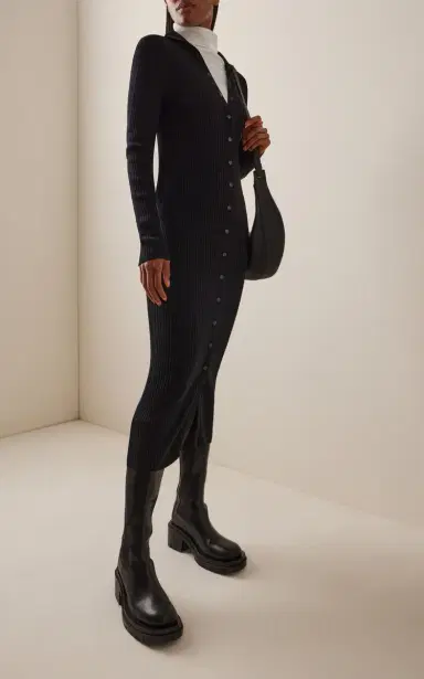 Moncler Genius x EE72 by Edward Enninful Wool Turtleneck Dress | Thumbnail 2 Moncler Genius x EE72 by Edward Enninful Wool Turtleneck Dress | Thumbnail 2