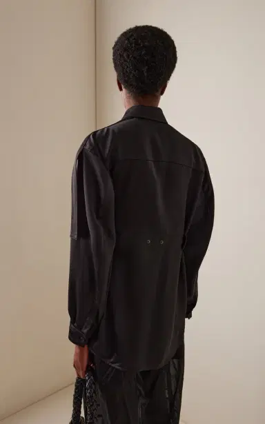 Moncler Genius x EE72 by Edward Enninful Satin Shirt | Thumbnail 4 Moncler Genius x EE72 by Edward Enninful Satin Shirt | Thumbnail 4