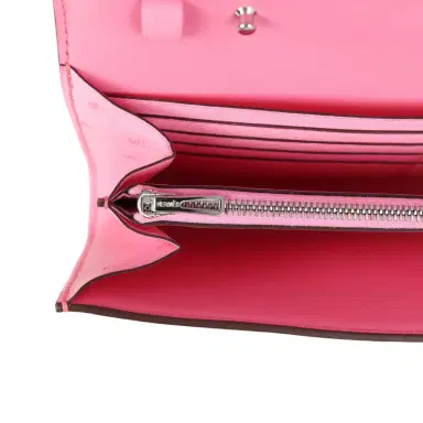 HERMÈS Hermes Constance To Go Wallet Bubblegum Ostrich Palladium Hardware | Thumbnail 9 HERMÈS Hermes Constance To Go Wallet Bubblegum Ostrich Palladium Hardware | Thumbnail 9