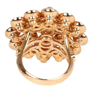 Van Cleef & Arpels Van Cleef & Arpels Bouton D’or Ring Carnelian, Mother Of Pearl 18K Rose Gold Hardware & Diamonds | Thumbnail 4 Van Cleef & Arpels Van Cleef & Arpels Bouton D’or Ring Carnelian, Mother Of Pearl 18K Rose Gold Hardware & Diamonds | Thumbnail 4