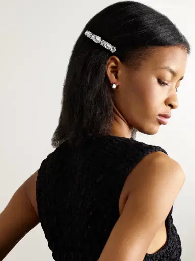 Jennifer Behr Justine Silver-tone Crystal Hair Clip | Thumbnail 2 Jennifer Behr Justine Silver-tone Crystal Hair Clip | Thumbnail 2