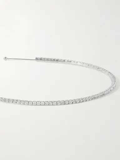 Jennifer Behr Elize Silver-tone Swarovski Crystal Headband | Thumbnail 4 Jennifer Behr Elize Silver-tone Swarovski Crystal Headband | Thumbnail 4