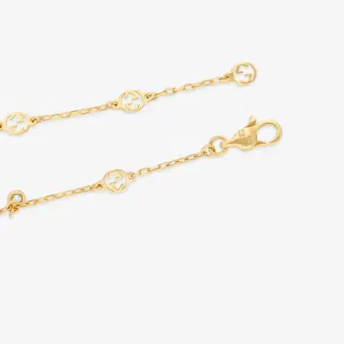 Gucci Gucci Interlocking G 18K Yellow Gold Diamond Bracelet YBA729403002016 - S (6.3 by The Solist | Thumbnail 4 Gucci Gucci Interlocking G 18K Yellow Gold Diamond Bracelet YBA729403002016 - S (6.3 by The Solist | Thumbnail 4