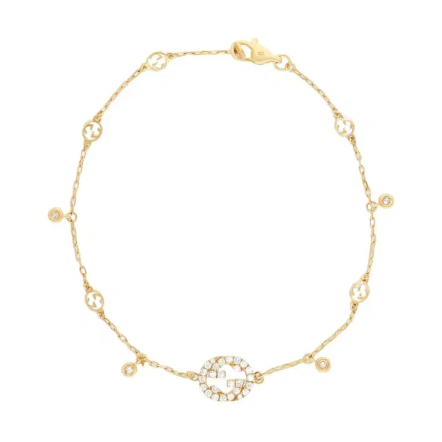 Gucci Interlocking G 18K Yellow Gold Diamond Bracelet YBA729403002016 - S (6.3 by The Solist Gucci Interlocking G 18K Yellow Gold Diamond Bracelet YBA729403002016 - S (6.3 by The Solist