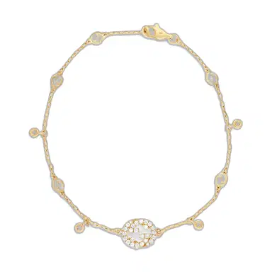 Gucci Gucci Interlocking G 18K Yellow Gold Diamond Bracelet YBA729403002016 - M (6.7 by The Solist | Thumbnail 1 Gucci Gucci Interlocking G 18K Yellow Gold Diamond Bracelet YBA729403002016 - M (6.7 by The Solist | Thumbnail 1