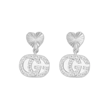 Gucci Gucci Running G 18K White Gold Diamond Drop Earrings by The Solist | Thumbnail 1 Gucci Gucci Running G 18K White Gold Diamond Drop Earrings by The Solist | Thumbnail 1