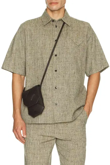 Bottega Veneta Multi Colour Fleck Viscose Shirt | Thumbnail 4 Bottega Veneta Multi Colour Fleck Viscose Shirt | Thumbnail 4