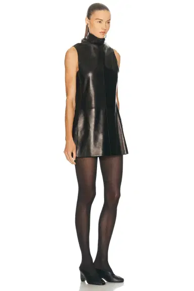 KHAITE Daria Leather Dress | Thumbnail 2 KHAITE Daria Leather Dress | Thumbnail 2