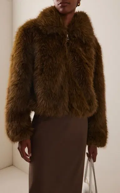 The Frankie Shop Hope Faux Fur Jacket | Thumbnail 3 The Frankie Shop Hope Faux Fur Jacket | Thumbnail 3