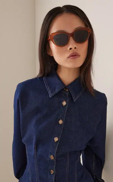 Loewe Cay-Eye Acetate Sunglasses | Thumbnail 2 Loewe Cay-Eye Acetate Sunglasses | Thumbnail 2