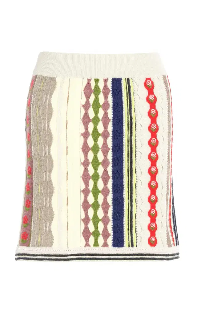 Striped Cashmere Mini Skirt Striped Cashmere Mini Skirt