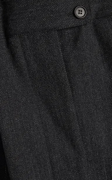 Prada Herringbone Cotton Mini Skirt | Thumbnail 5 Prada Herringbone Cotton Mini Skirt | Thumbnail 5