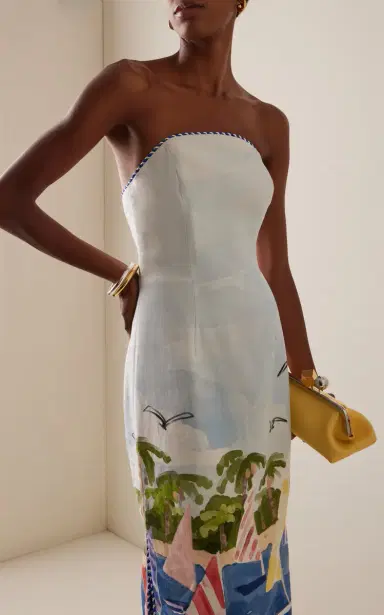 Leo Lin Ava Bustier Maxi Dress | Thumbnail 3 Leo Lin Ava Bustier Maxi Dress | Thumbnail 3