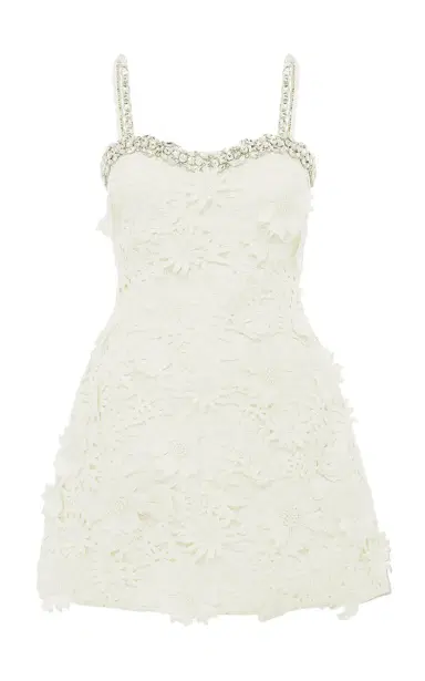 LEO LIN Sophia Embellished Lace Mini Dress | Thumbnail 8 LEO LIN Sophia Embellished Lace Mini Dress | Thumbnail 8