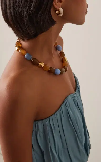 Lizzie Fortunato Zellige Hoops In Mother Of Pearl | Thumbnail 2 Lizzie Fortunato Zellige Hoops In Mother Of Pearl | Thumbnail 2
