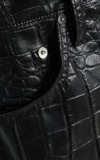 AGOLDE Keira Croc-Effect Faux-Leather Mini Skirt | Thumbnail 5 AGOLDE Keira Croc-Effect Faux-Leather Mini Skirt | Thumbnail 5