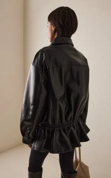 Agolde Rubik Leather Jacket | Thumbnail 4 Agolde Rubik Leather Jacket | Thumbnail 4
