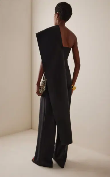 RÓHE One-Shoulder Wool-Blend Cape Top | Thumbnail 8 RÓHE One-Shoulder Wool-Blend Cape Top | Thumbnail 8