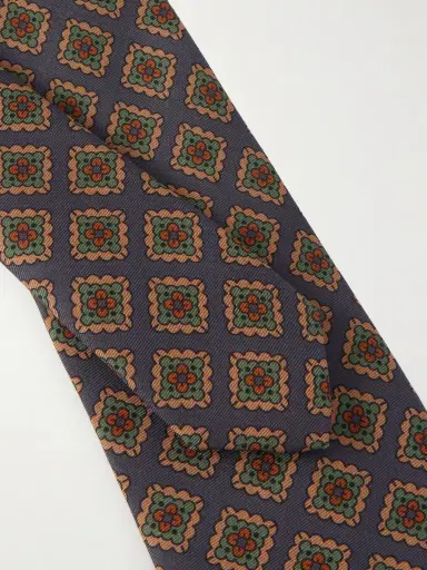 Drake's 8cm Floral-Print Wool and Silk-Blend Tie - Men | Thumbnail 2 Drake's 8cm Floral-Print Wool and Silk-Blend Tie - Men | Thumbnail 2