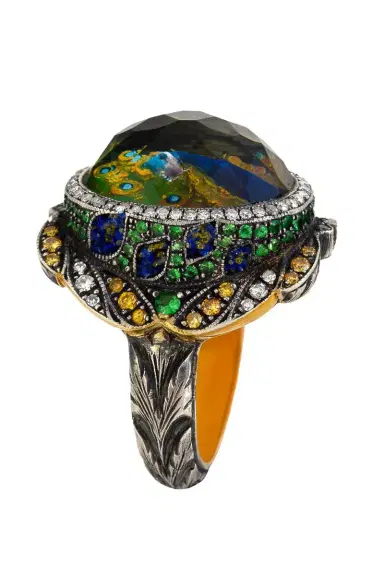 SEVAN BICAKCI Amethyst Diamond Peacock Ring | Thumbnail 1 SEVAN BICAKCI Amethyst Diamond Peacock Ring | Thumbnail 1
