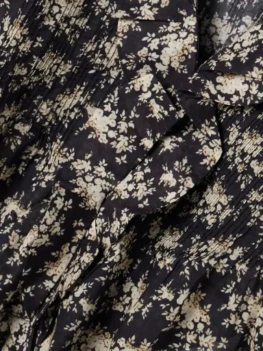 DÔEN Henri Ruffled Pintucked Floral-print Organic Cotton-voile Top | Thumbnail 4 DÔEN Henri Ruffled Pintucked Floral-print Organic Cotton-voile Top | Thumbnail 4