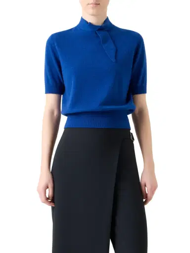 Akris Short Cashmere Pullover | Thumbnail 1 Akris Short Cashmere Pullover | Thumbnail 1