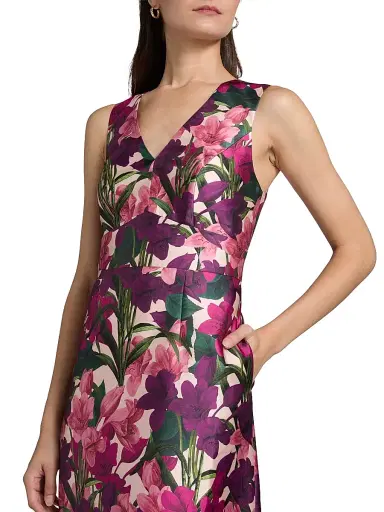 SACHIN BABI Women's Rori Floral Tiered Gown - Casa Blanca Lillies | Thumbnail 6 SACHIN BABI Women's Rori Floral Tiered Gown - Casa Blanca Lillies | Thumbnail 6
